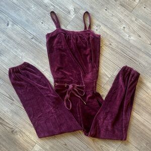 Juicy Couture Purple Maroon Jumpsuit